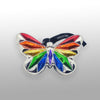 sommerfugl med regnbuevinger fra Proud Christmas - julekugle