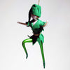 Peter Pan figur i mundblæst glas