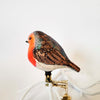 rødhals glasfugl til juletræet