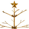 juletræ i metal med messinglook