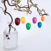 håndlavet eksklusivt påskepynt miniature æg i træ