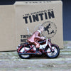 Tintin på motorcykel julekugle 