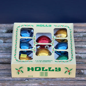 Holly amerikanske vintage julekugler 